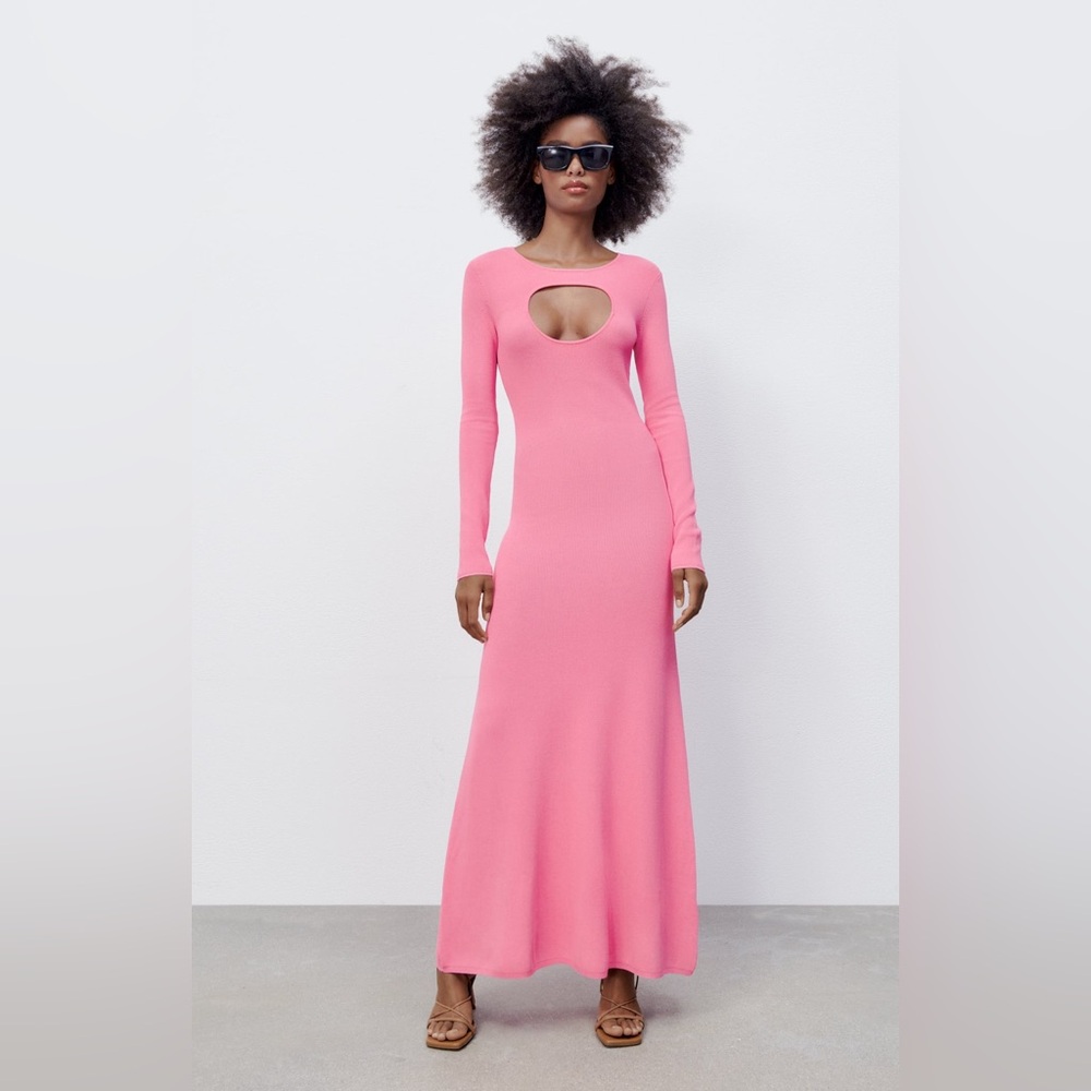 ZARA - Cutout knit dress